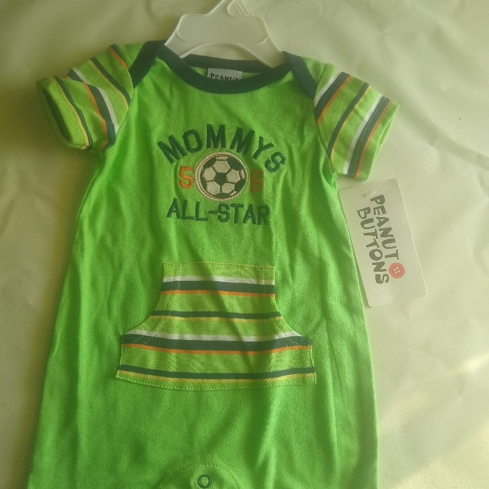 Peanut Buttons 3-6 Months Romper Mommy's All Star